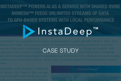 InstaDeep™ powers AI as a Service with shared NVMe